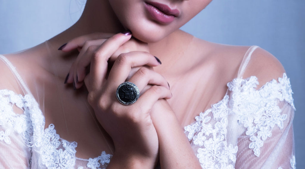 Cincin Model Cocktail Ring Koleksi Gajah Silver