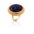 Cincin Model Cocktail Ring Koleksi Gajah Gold Plated