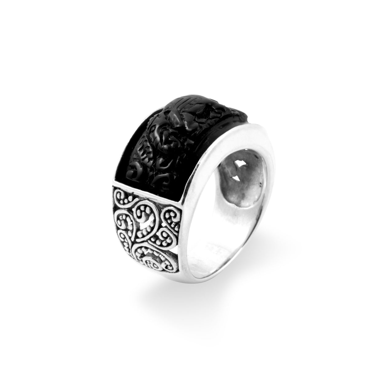 Cincin Band Perak Koleksi Gajah Sterling Silver 925