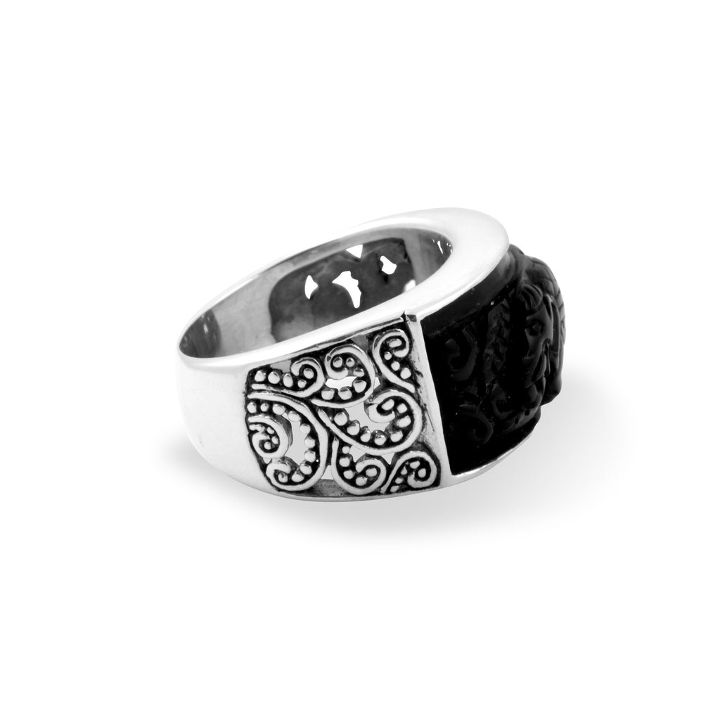 Sterling Silver 925 Elephant Collection Band Ring