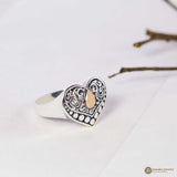 Cincin Perak 925 Koleksi Emas Perak Heart Shape Ring/R.448