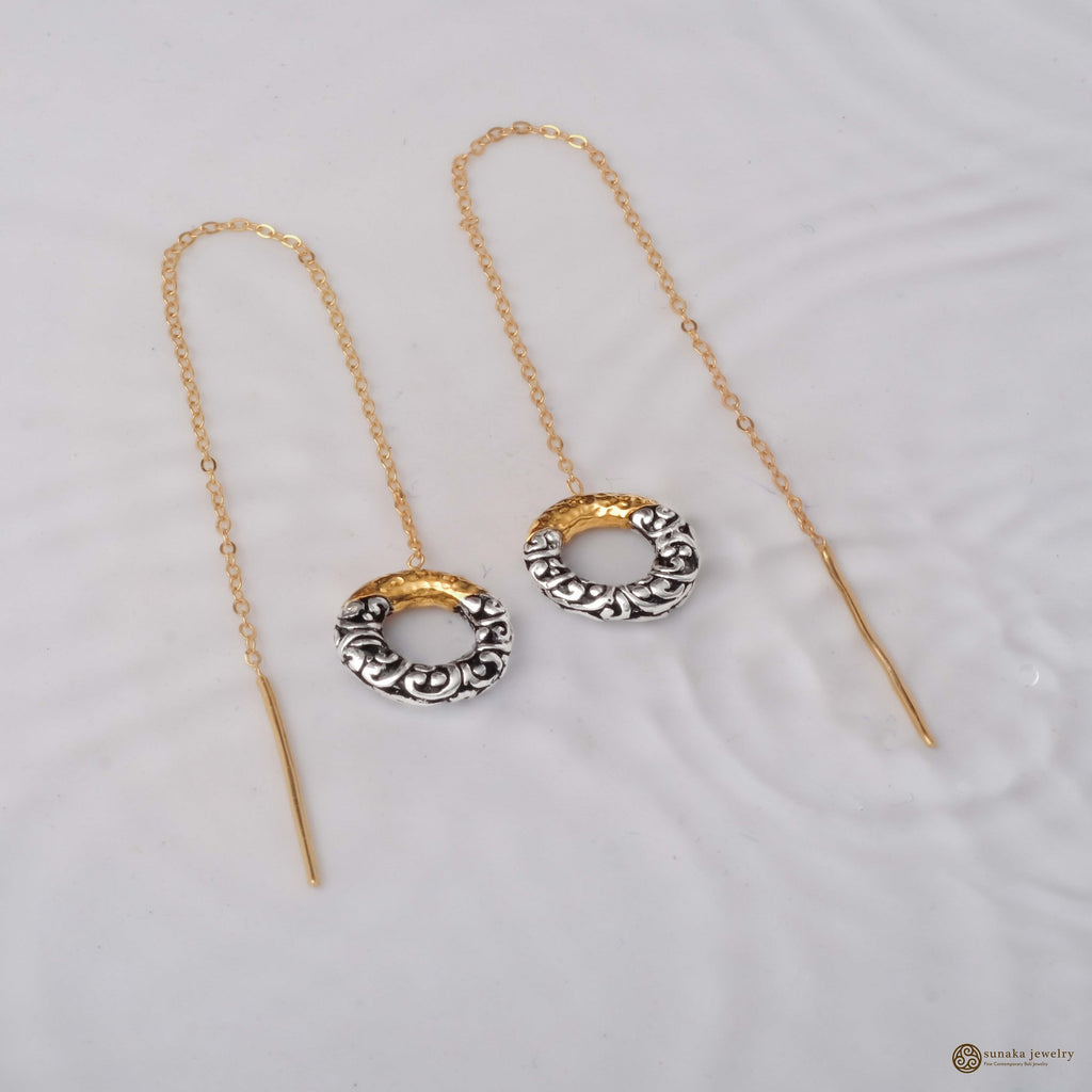 Ayung Collection Small 925 Silver Threader Earrings
