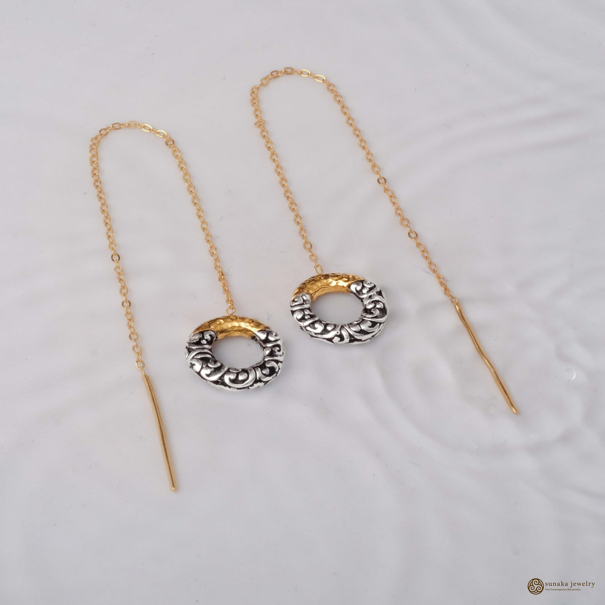 Ayung Collection Small 925 Silver Threader Earrings