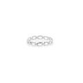 Small Silver Woven Band Ring 925 Sterling Silver