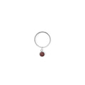 Cincin Perak 925 Koleksi Birthstone Round Bar Custom Grafir
