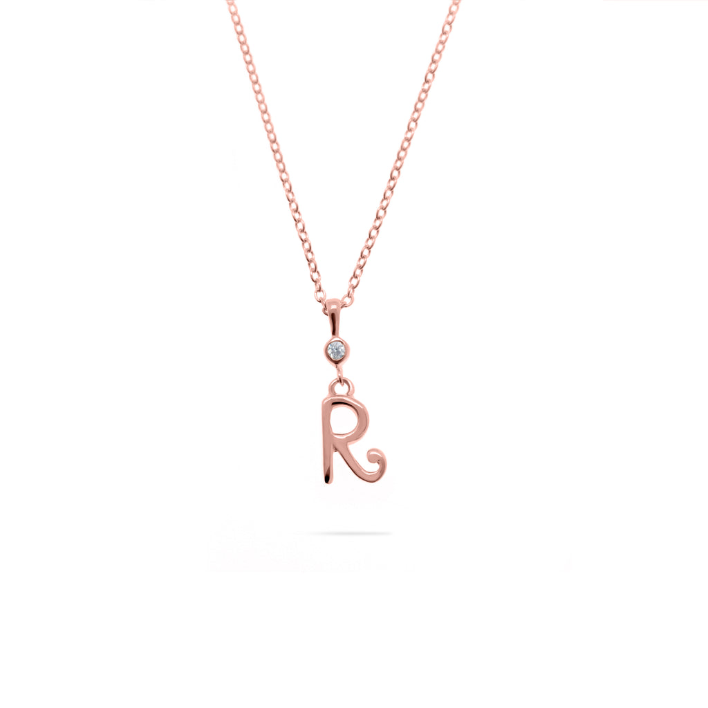Pendant Alphabet Rose Gold Plated