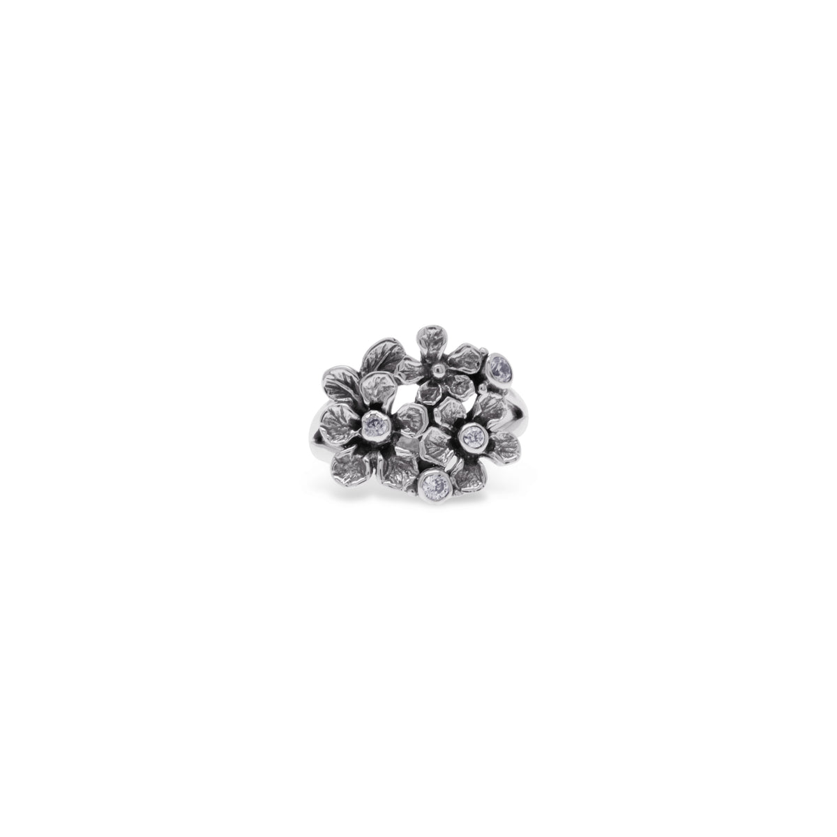 Flamboyant Collection Sterling Silver 925 Large Ring