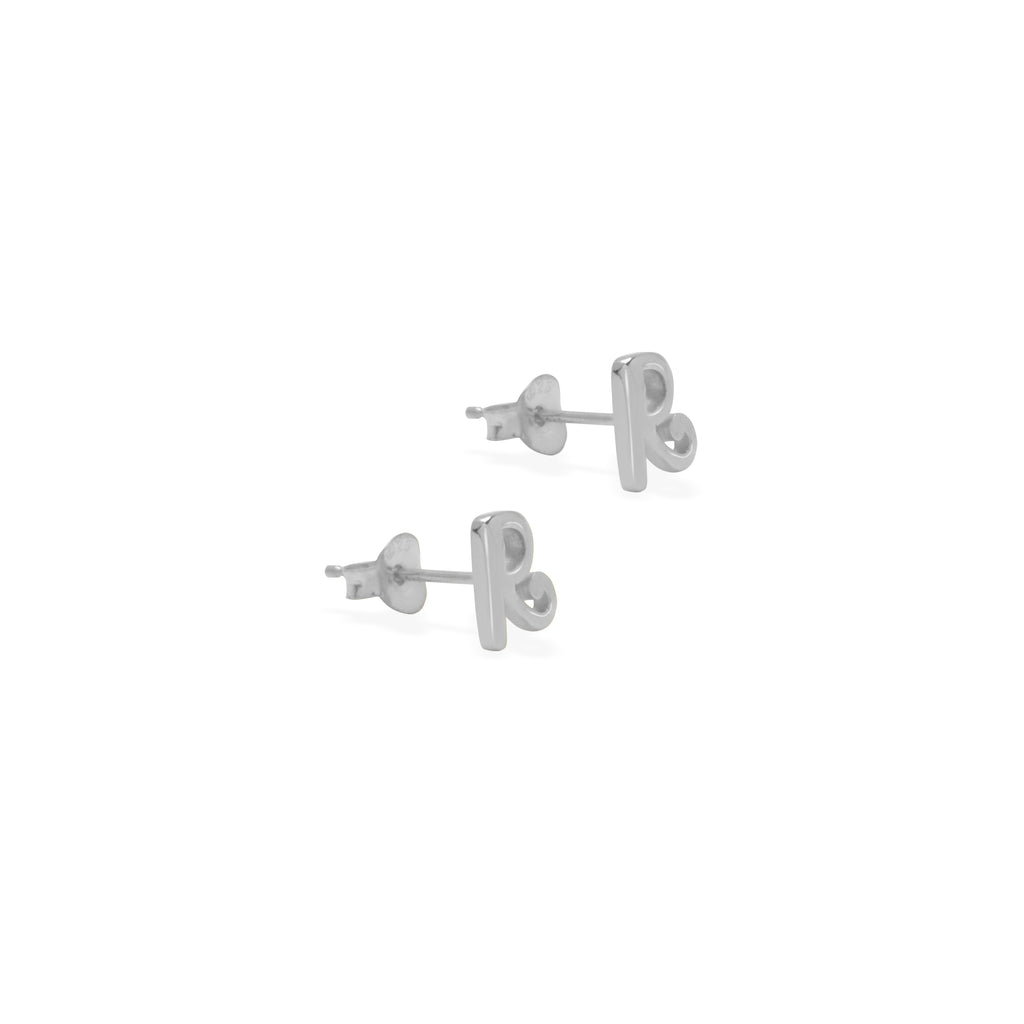 Anting Stud Perak 925 Koleksi Alphabet