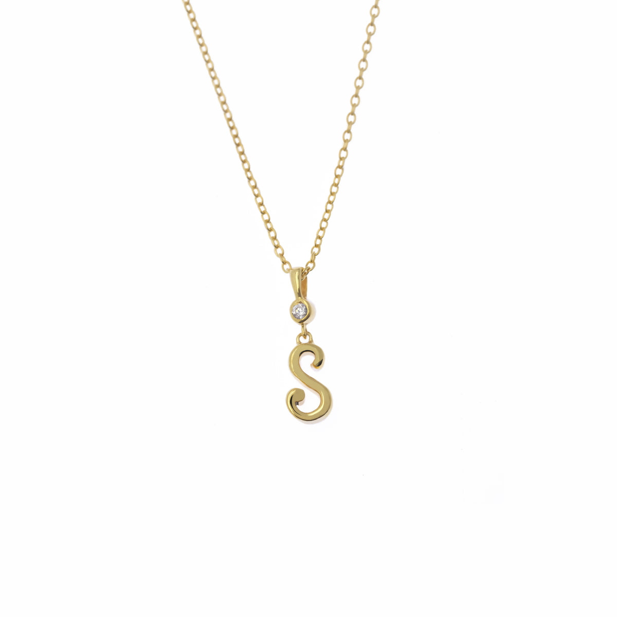 Pendant Alphabet Gold Plated