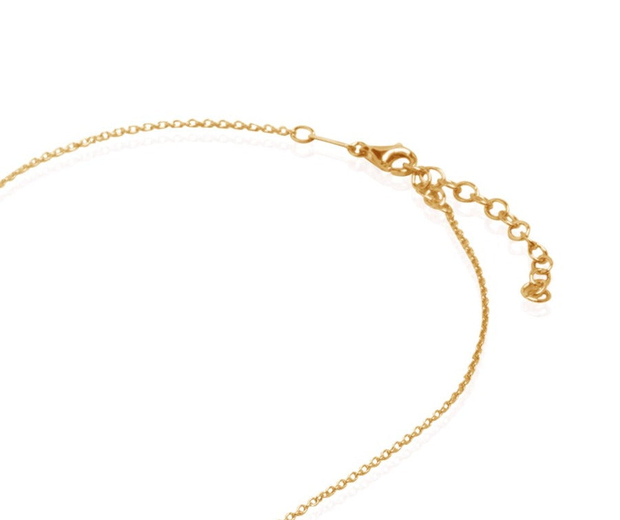 Silver Gold Plated Open Cable Chain Necklace N.418