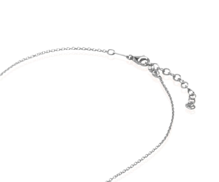 Silver Necklace Open Cable Chain N.417