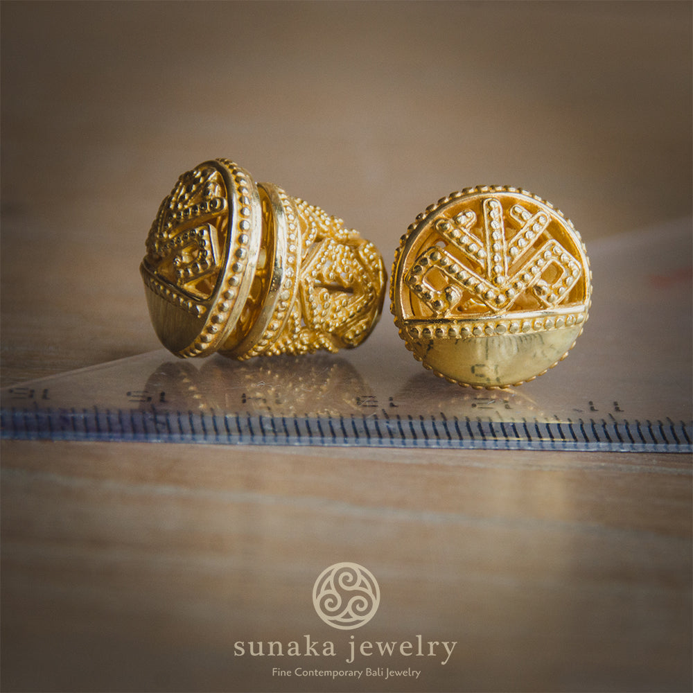 Anting Subeng Besar Perak 925 Koleksi Songket Bali