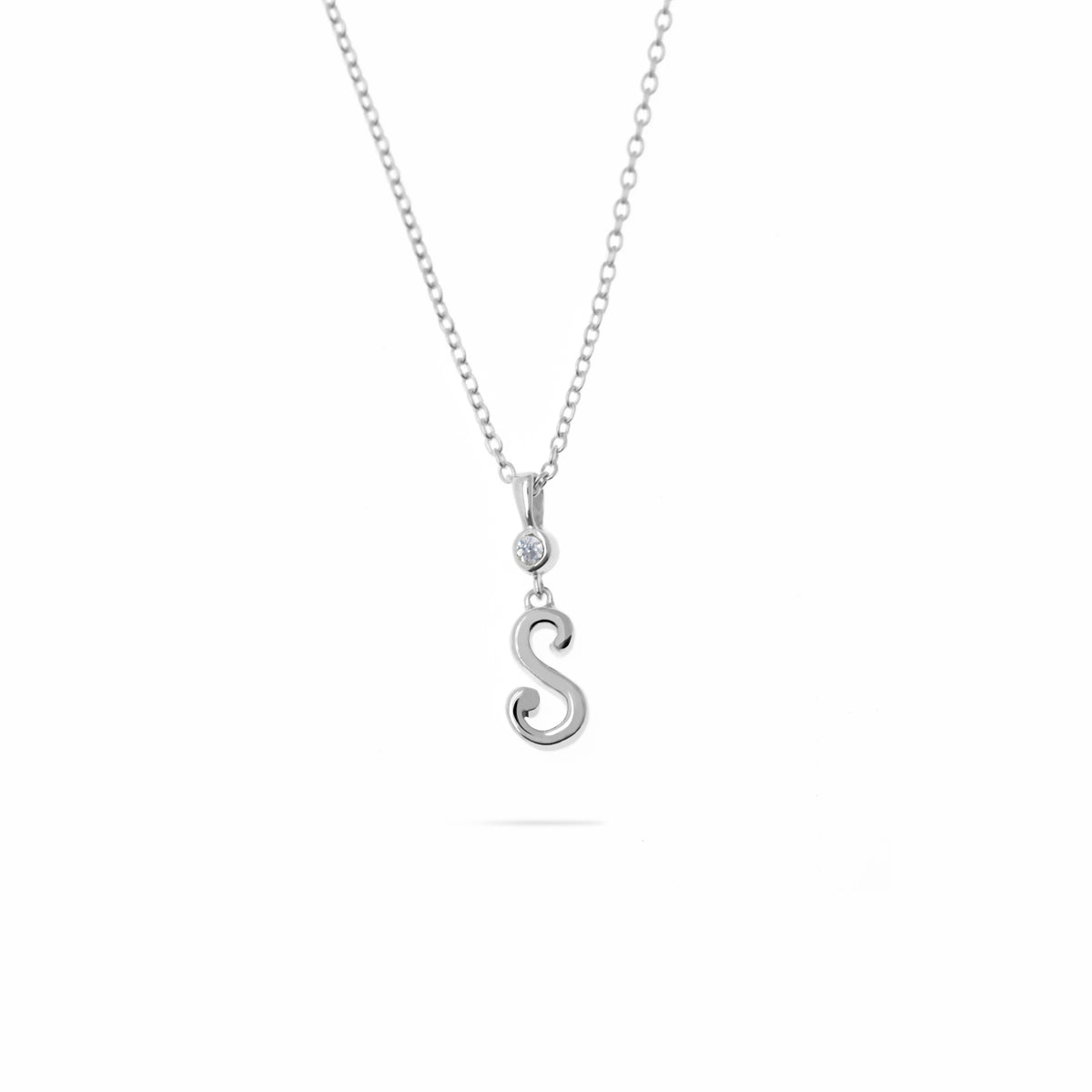 Silver Alphabet Pendant