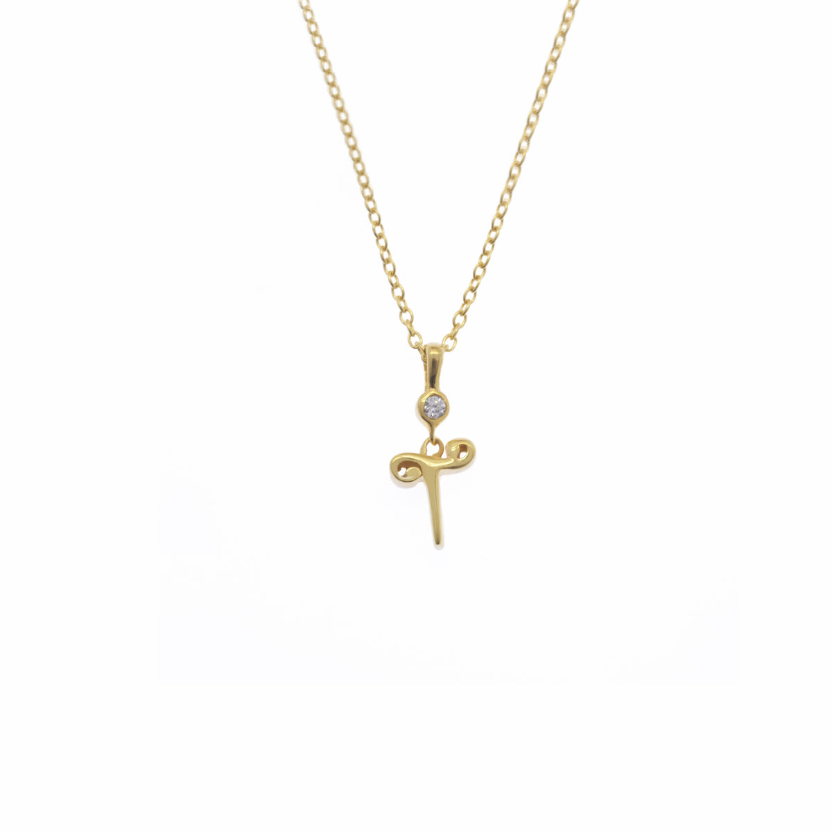 Pendant Alphabet Gold Plated