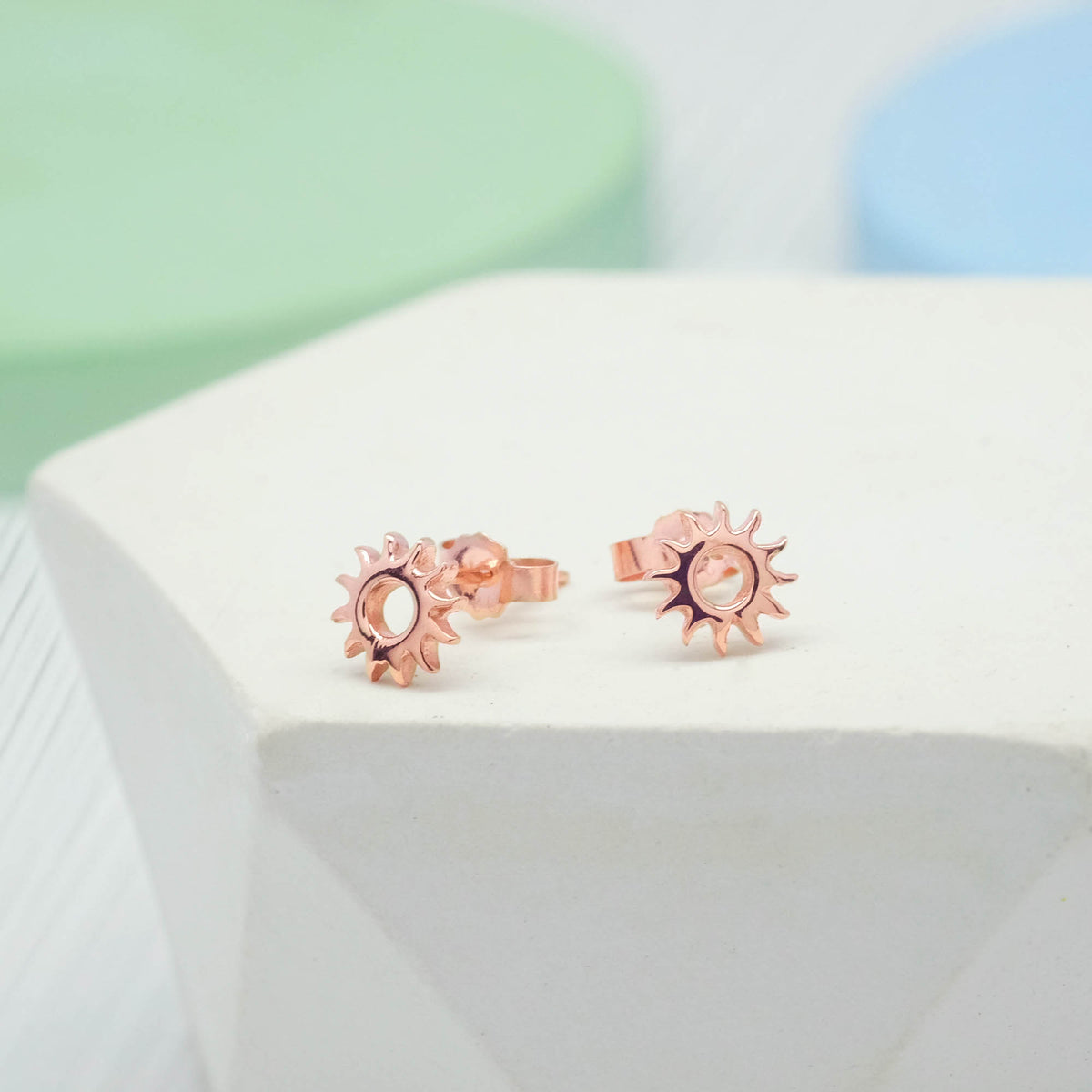 Anting Stud Sun Perak 925