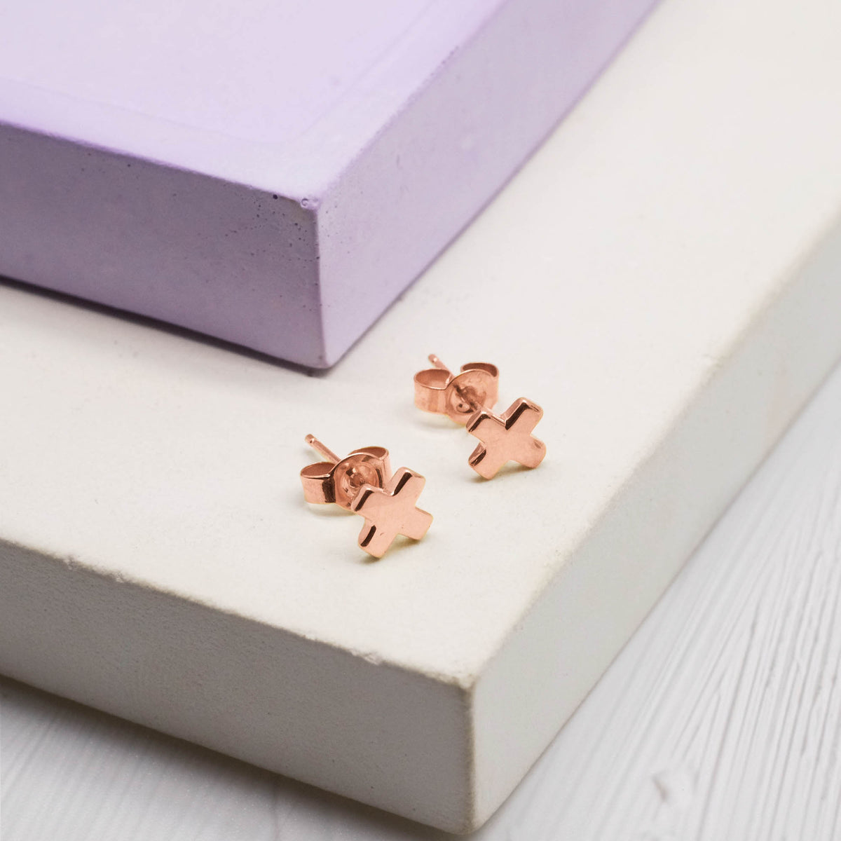 Anting Stud X  Perak 925