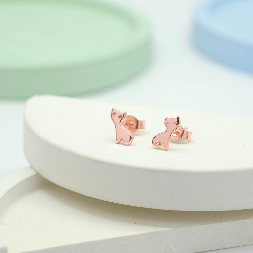 Anting Stud Kitten Perak 925