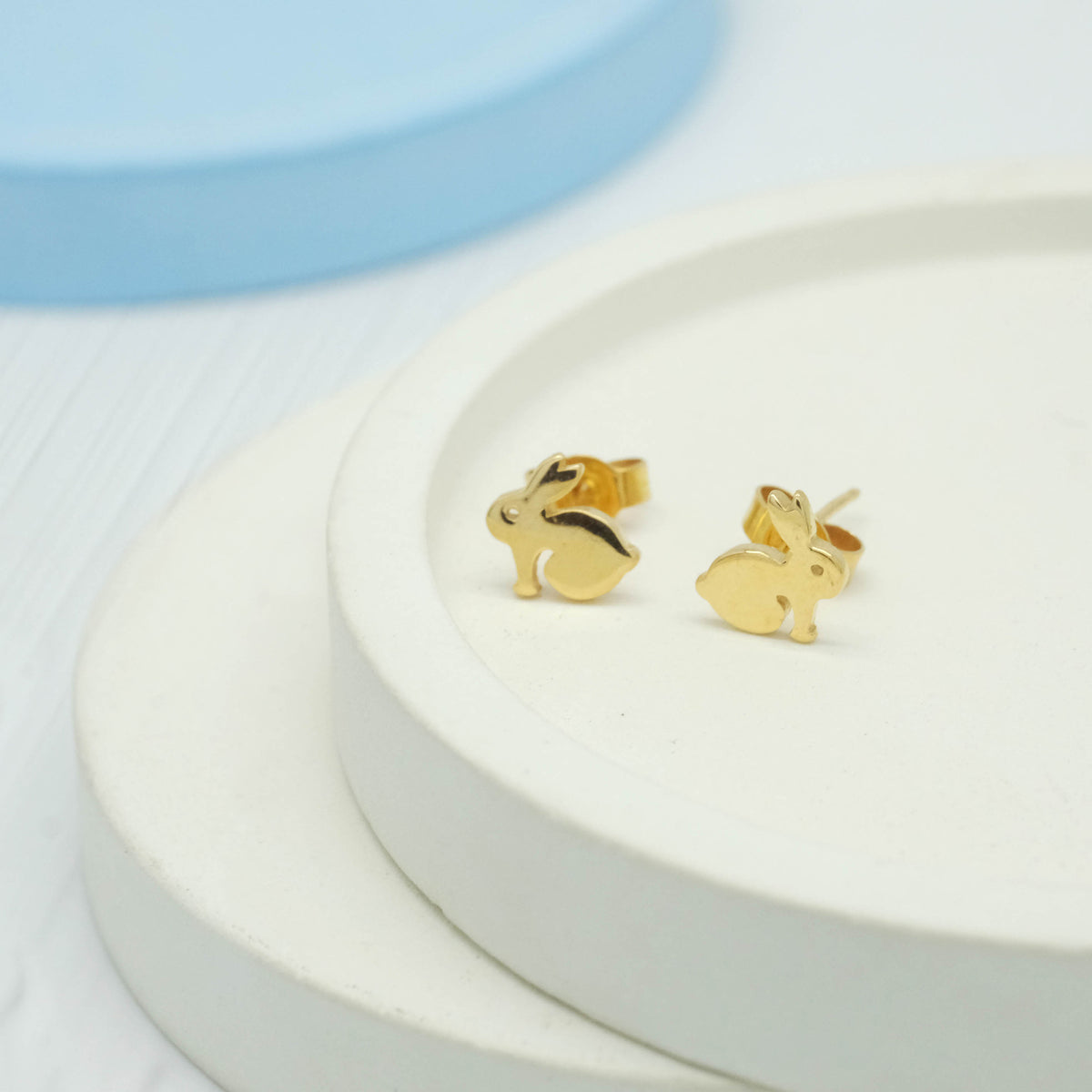 Anting Stud Bunny Perak 925 Koleksi Tiny