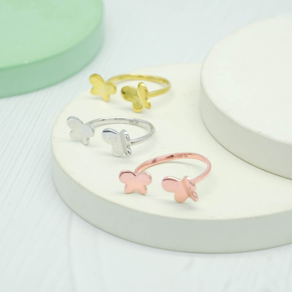Cincin Tiny Butterfly Perak 925