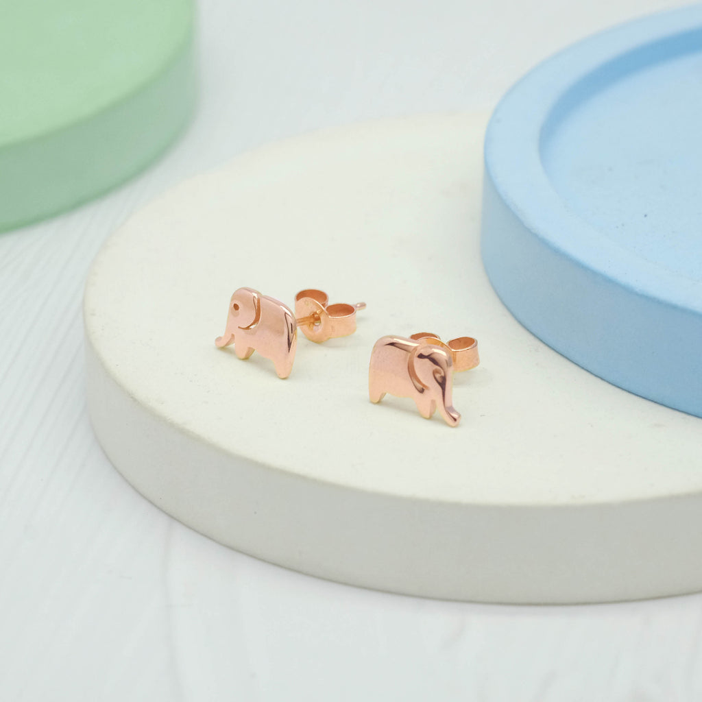 Anting Stud Elephant Perak 925