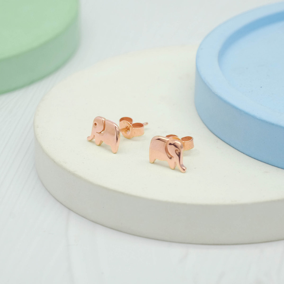 Anting Stud Elephant Perak 925