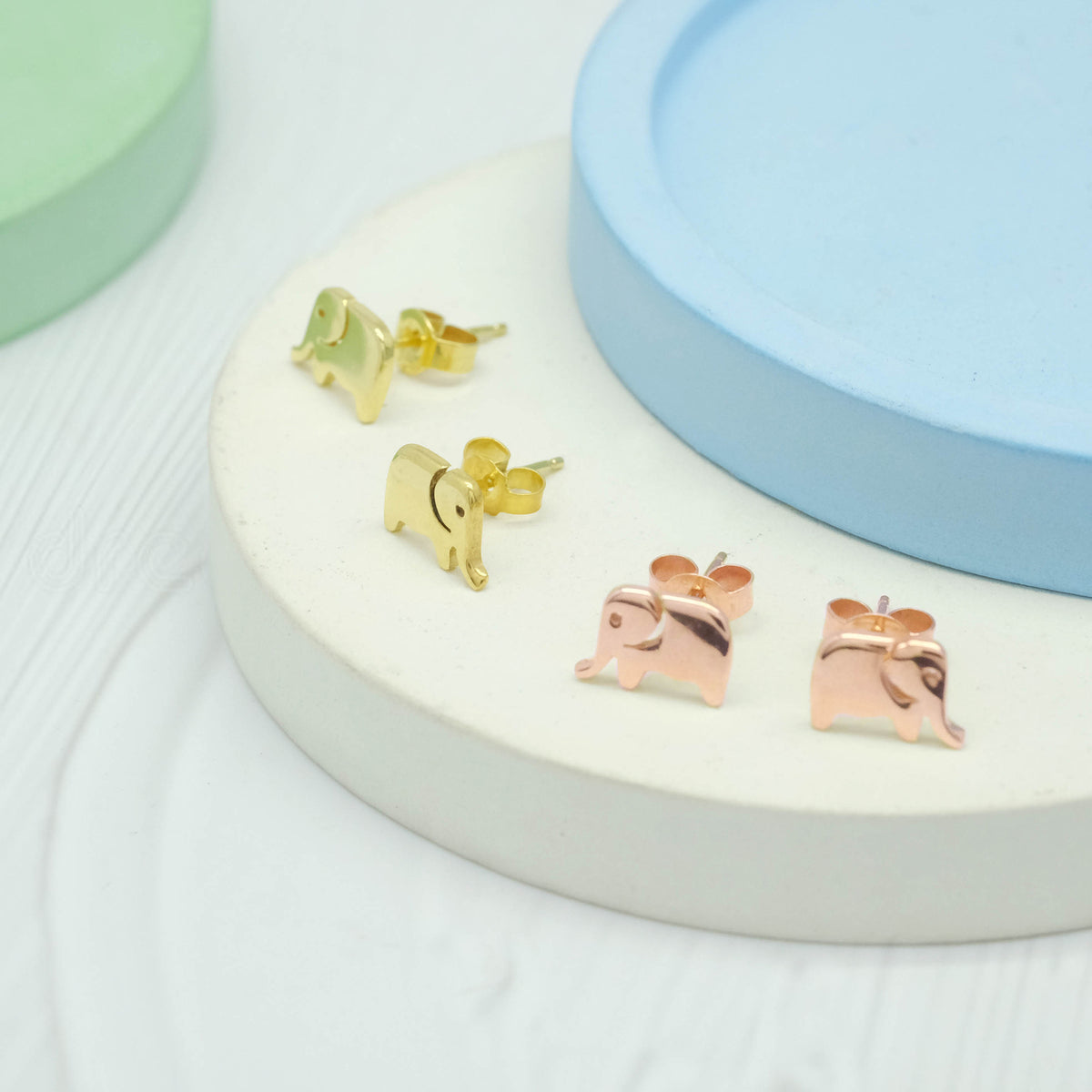 Anting Stud Elephant Perak 925