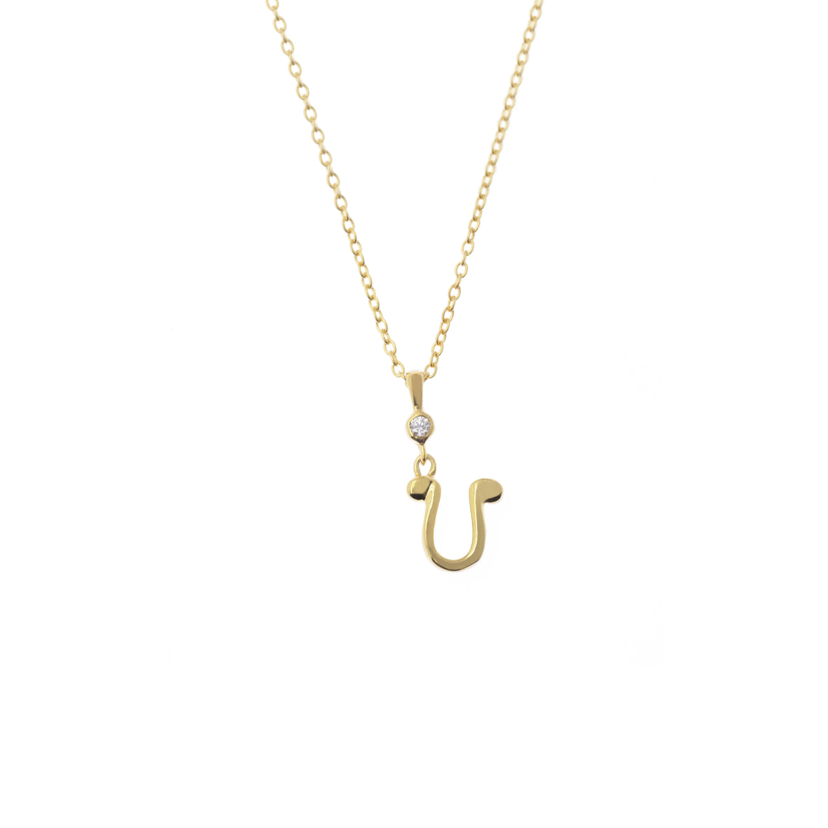 Pendant Alphabet Gold Plated