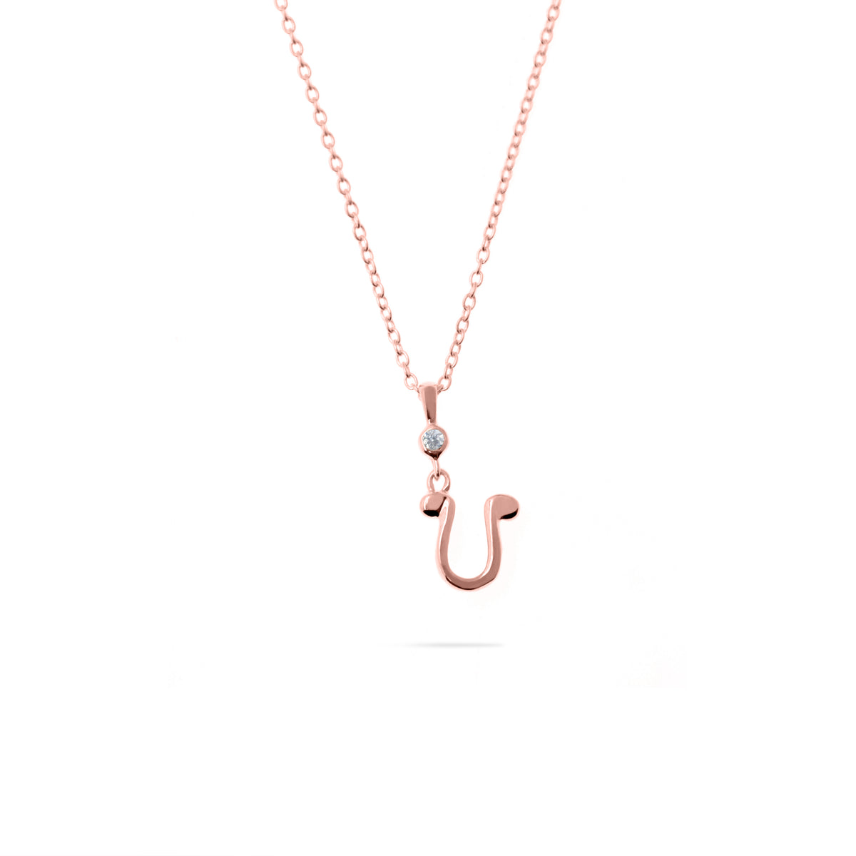 Rose Gold Plated Alphabet Pendant