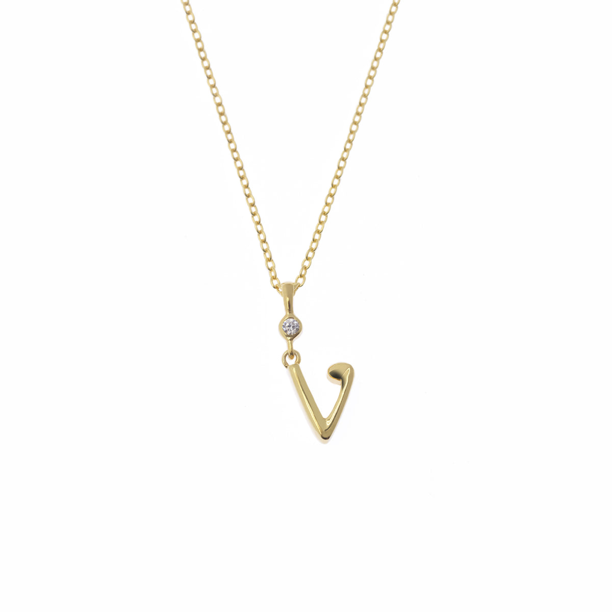 Pendant Alphabet Gold Plated