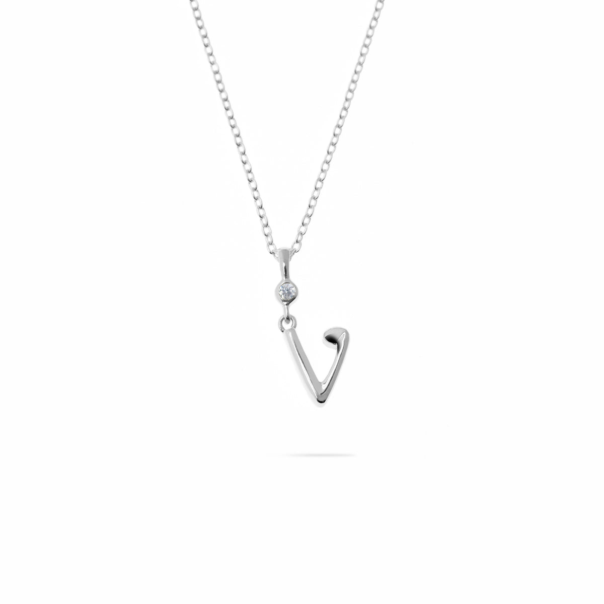 Silver Alphabet Pendant