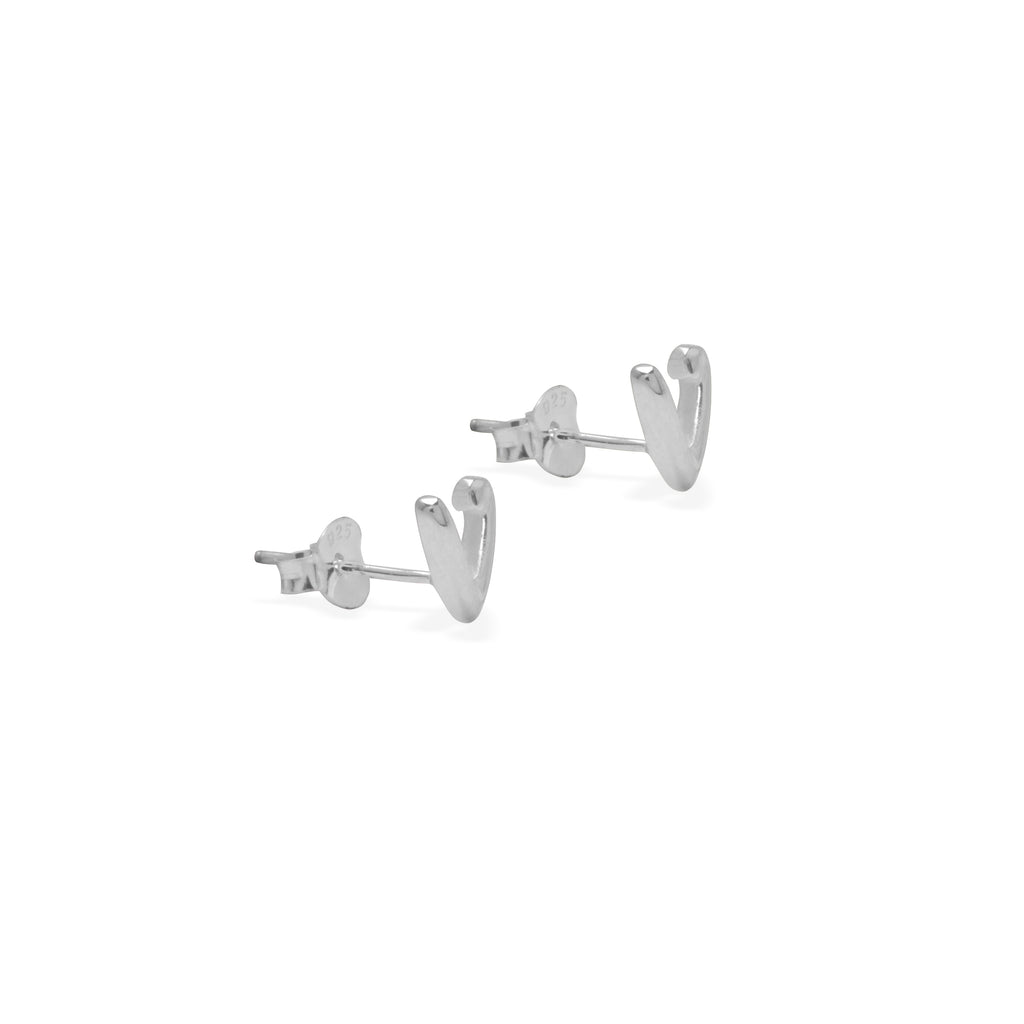 Anting Stud Perak 925 Koleksi Alphabet