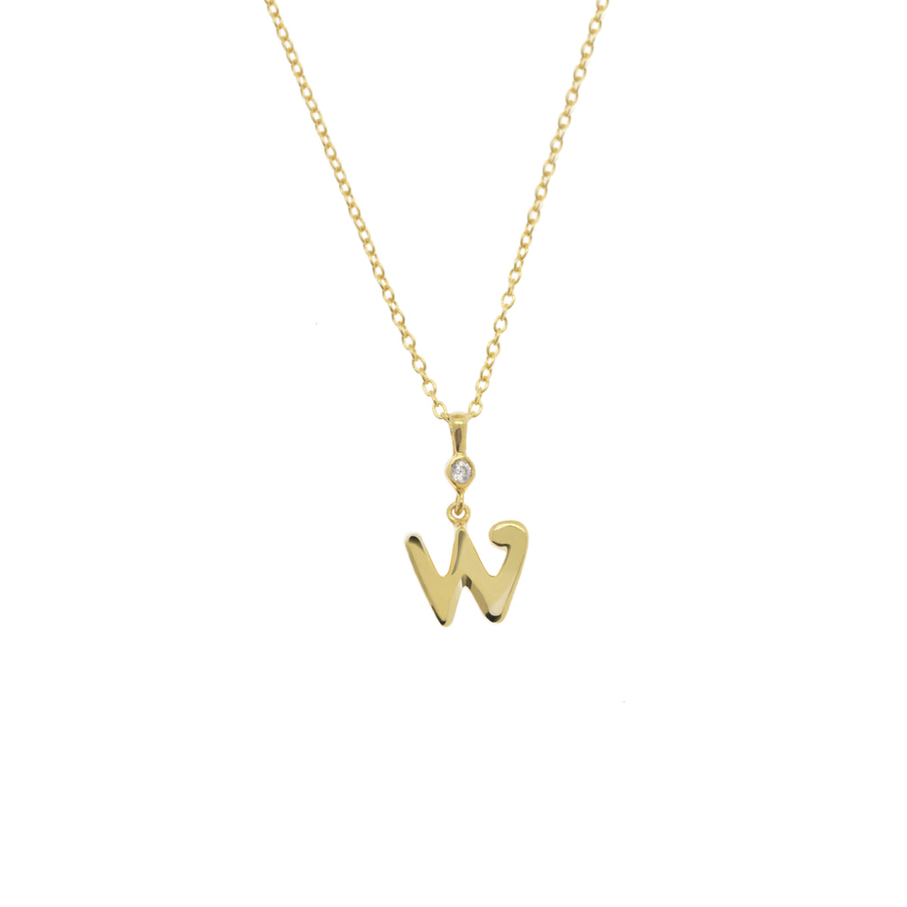 Pendant Alphabet Gold Plated
