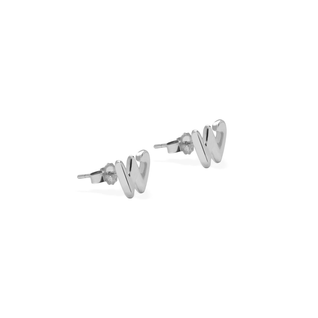 Anting Stud Perak 925 Koleksi Alphabet