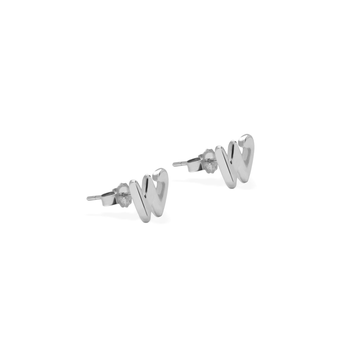 Anting Stud Perak 925 Koleksi Alphabet