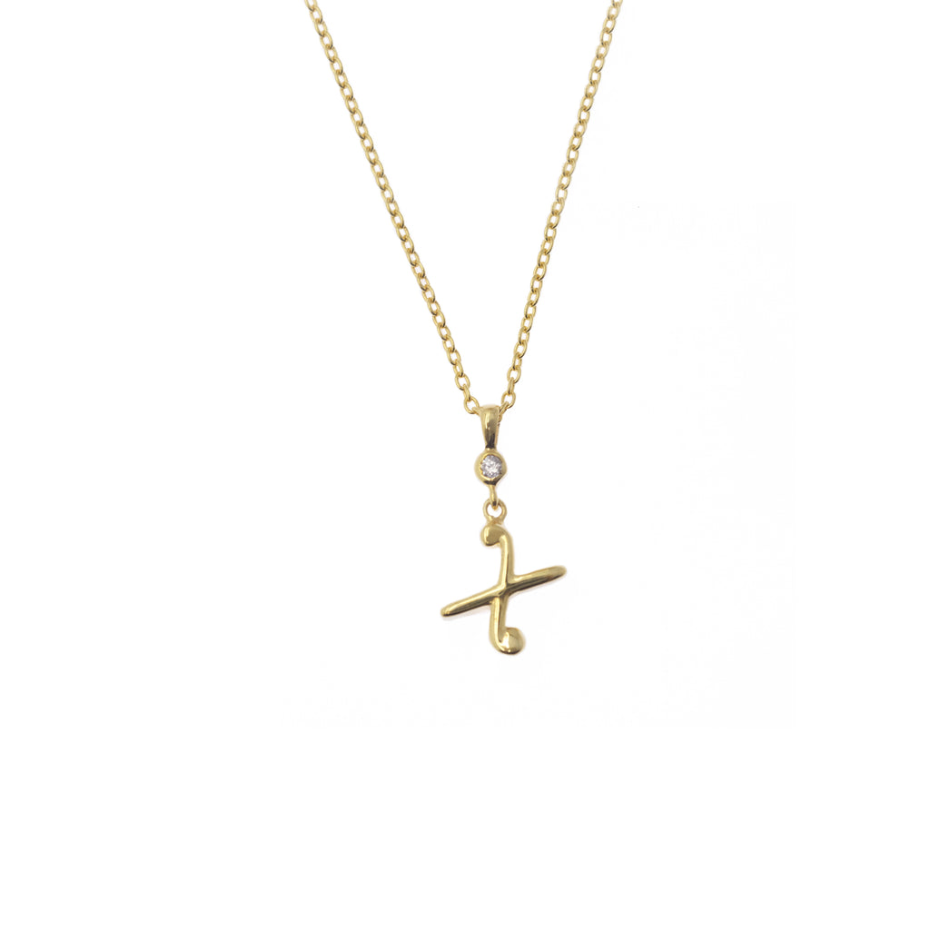 Pendant Alphabet Gold Plated