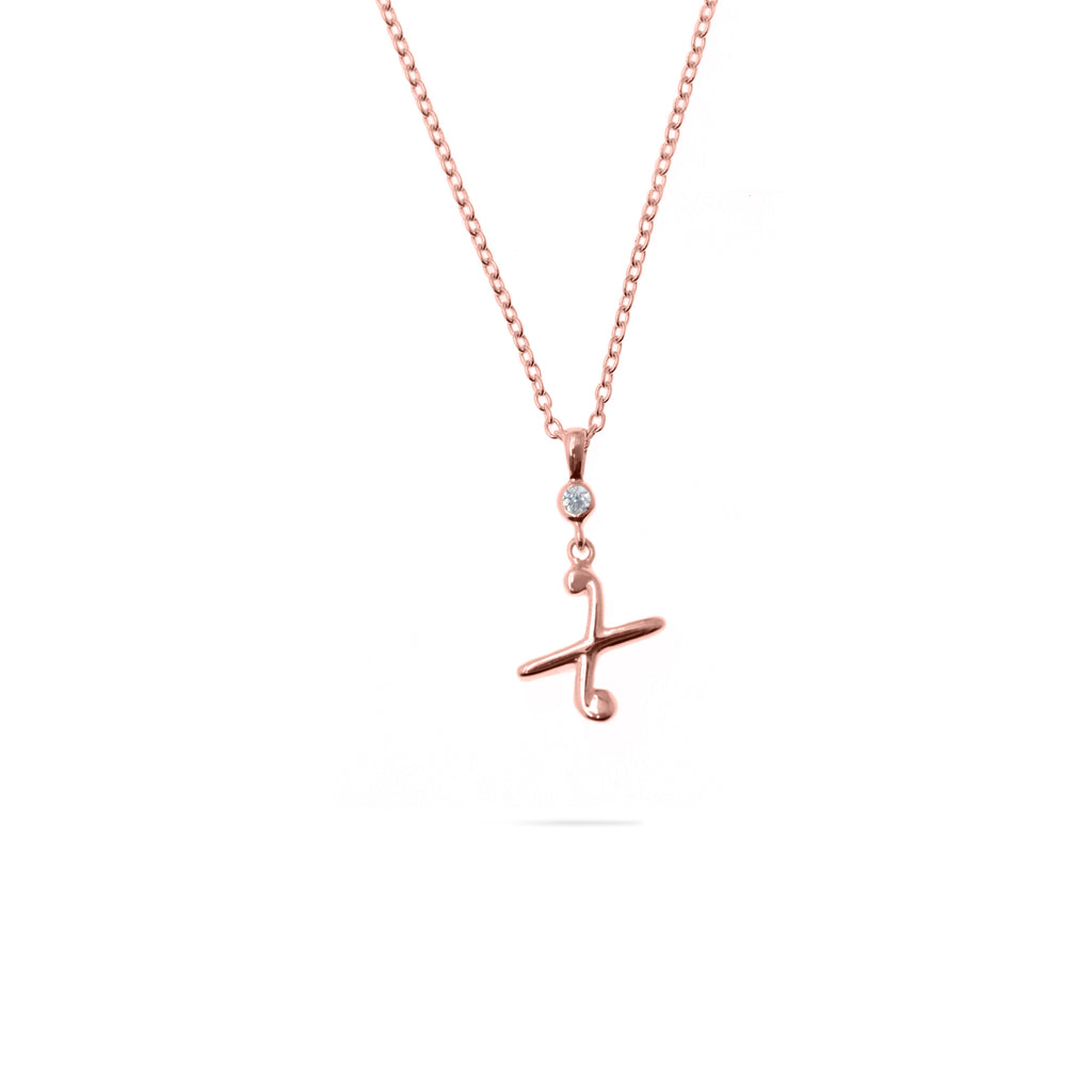 Pendant Alphabet Rose Gold Plated