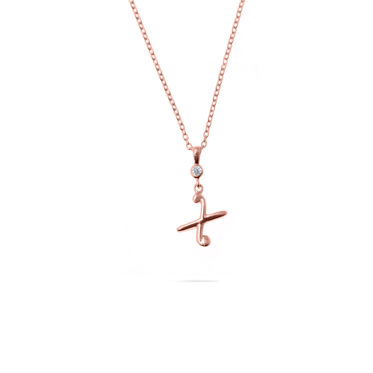 Rose Gold Plated Alphabet Pendant
