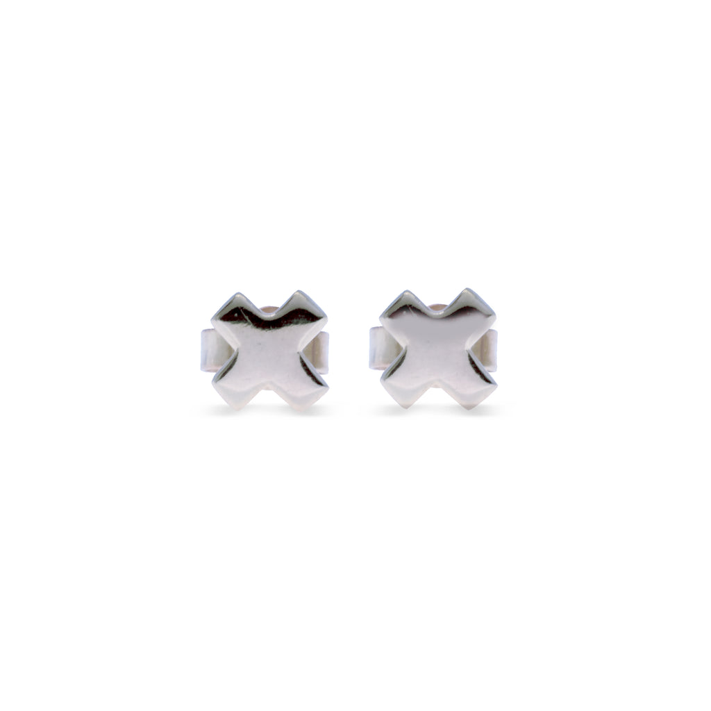 Anting Stud X  Perak 925