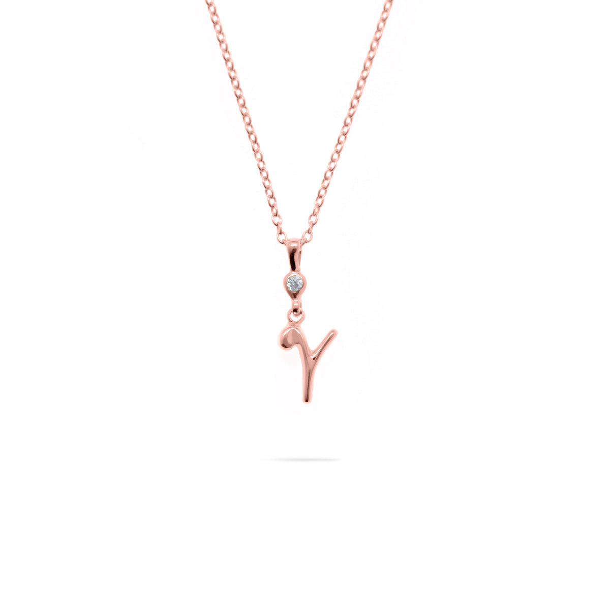 Rose Gold Plated Alphabet Pendant