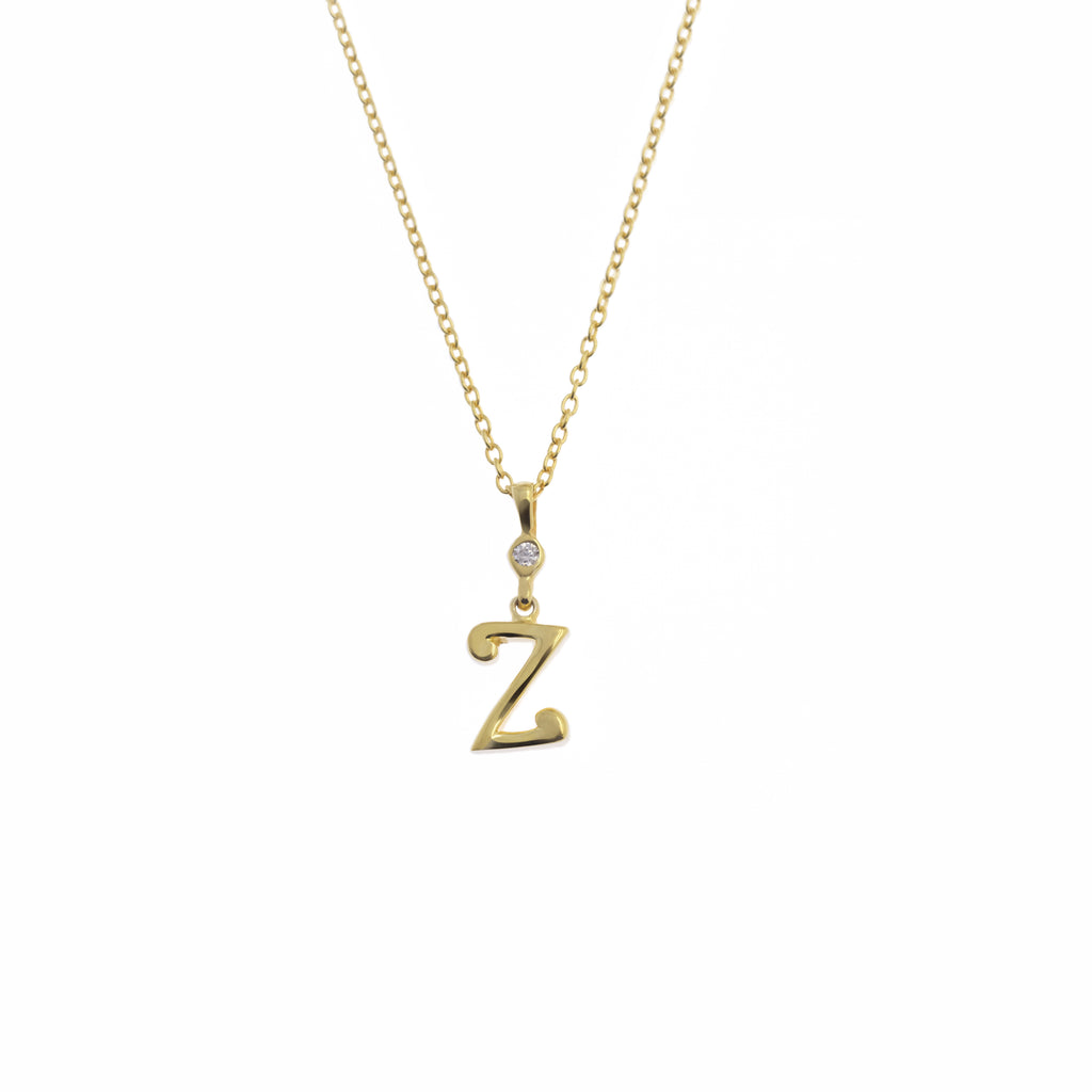 Pendant Alphabet Gold Plated