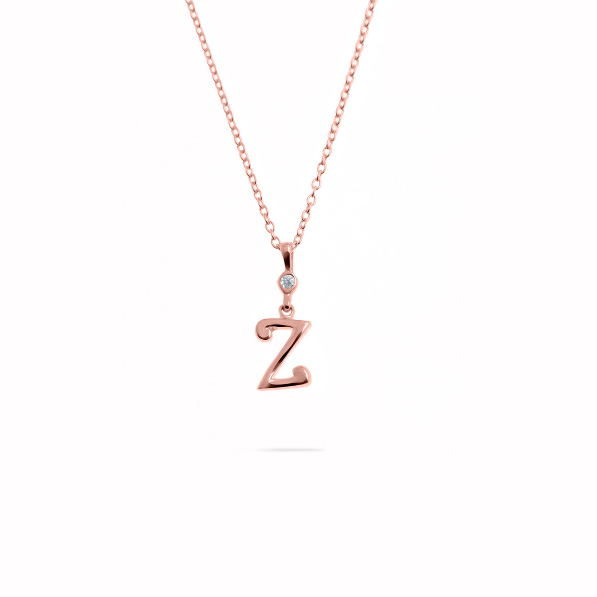 Rose Gold Plated Alphabet Pendant