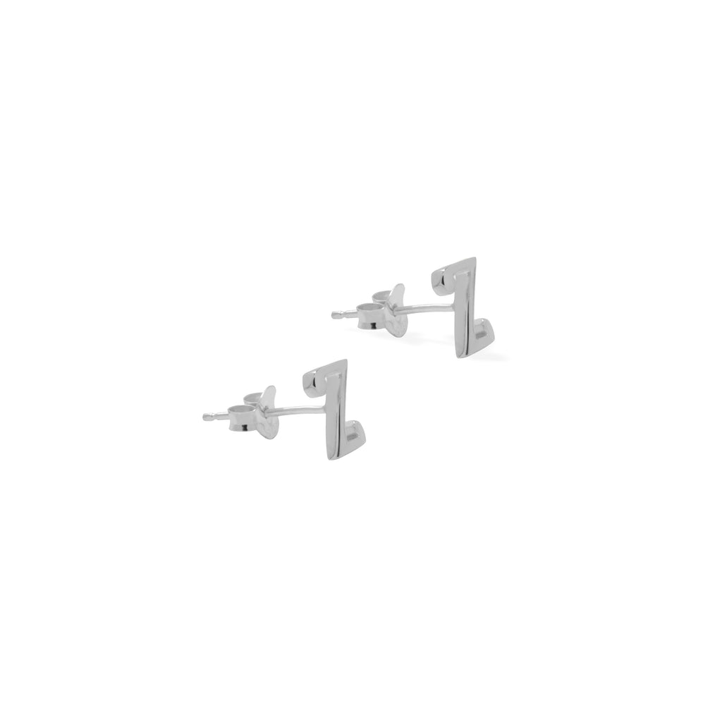 Anting Stud Perak 925 Koleksi Alphabet