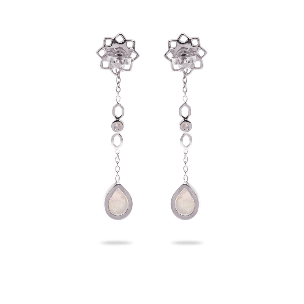 Anting Teardrop Perak Koleksi Moonstone Sterling Silver 925