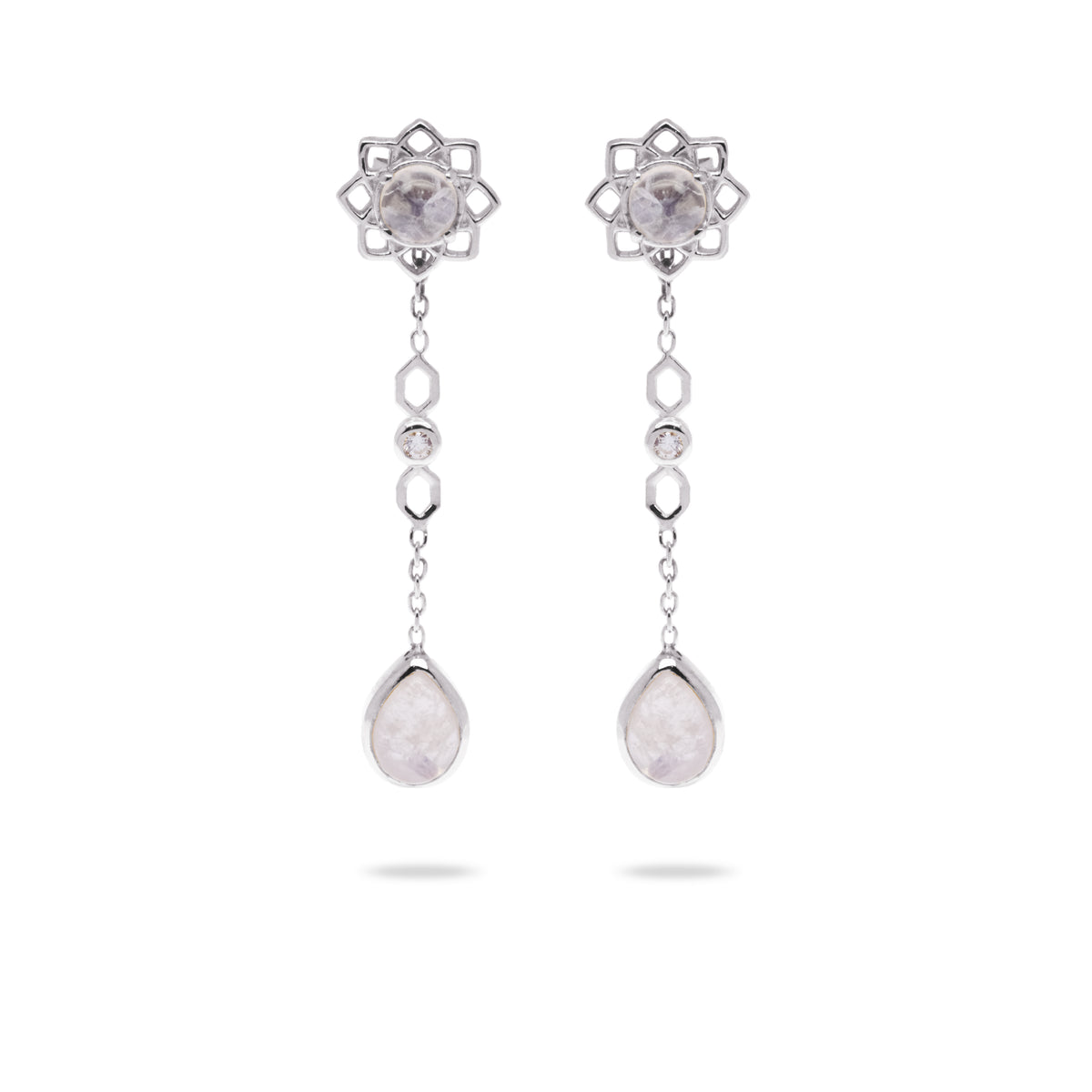 Anting Teardrop Perak Koleksi Moonstone Sterling Silver 925