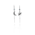 925 Silver Celestial Collection Moon Star Earrings