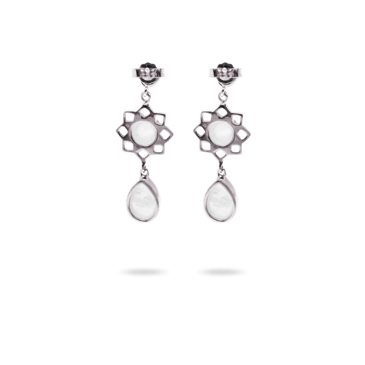 Anting Dangling Perak Koleksi Moonstone Sterling Silver 925