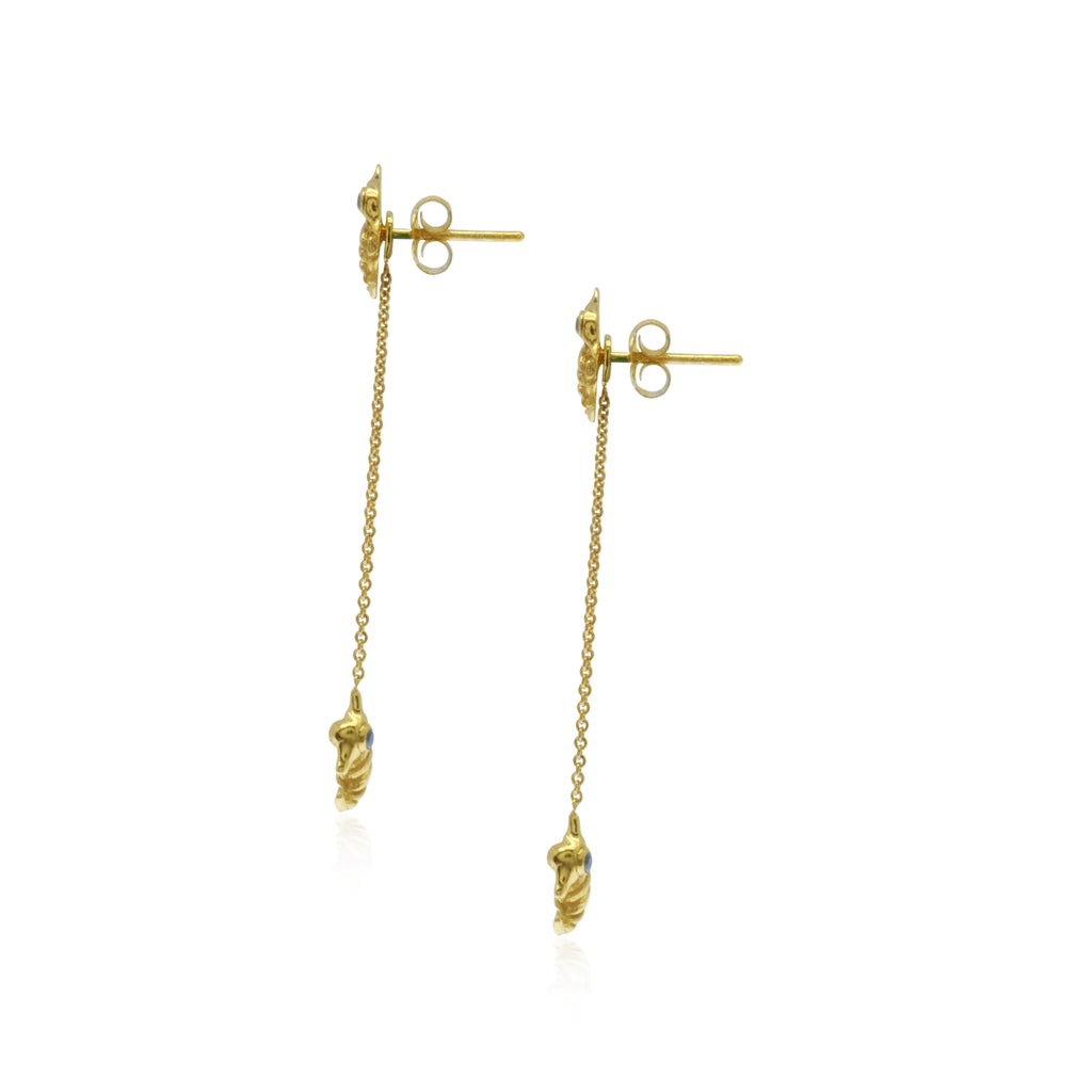 Anting Perak 925 Koleksi Seahorse ( Rantai bisa lepas pasang )