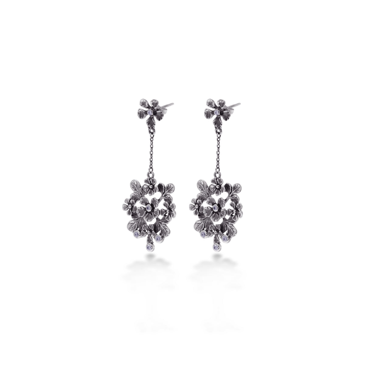 Anting Statment Perak 925 Koleksi Flamboyan