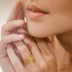 Cincin Perak 925  Koleksi Asoka Band Ring
