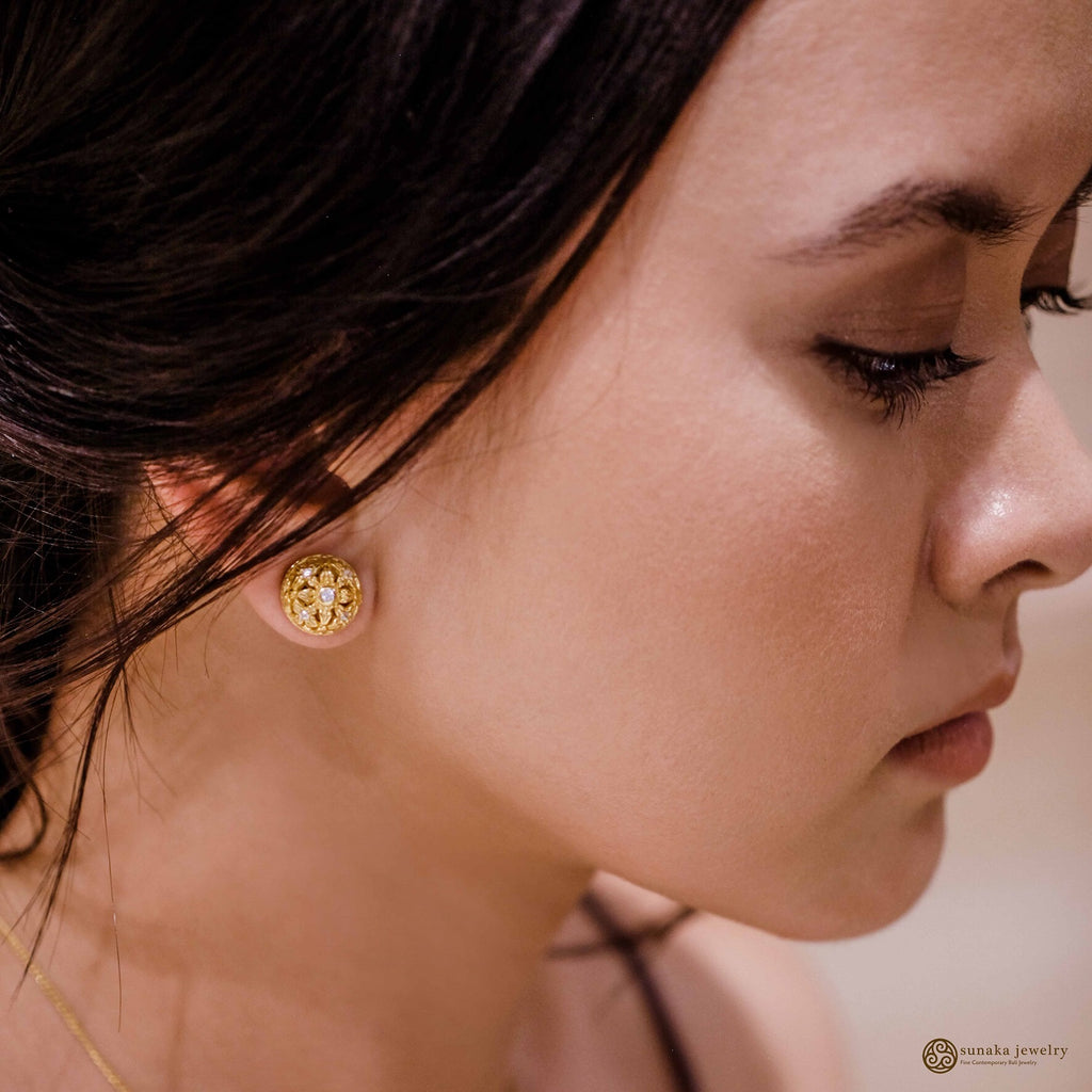 Anting Subeng Besar Perak 925 Koleksi Asoka Sterling Silver